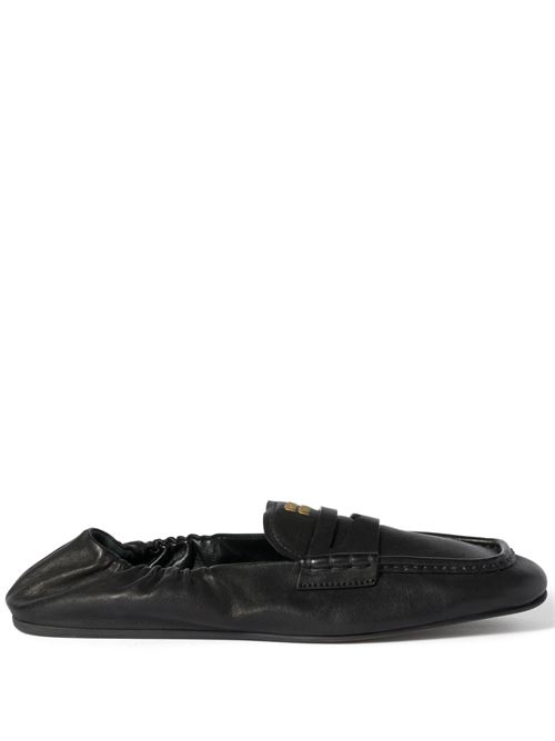 Nappa leather moccasins MIU MIU | 5D341EF-005EFXF0002